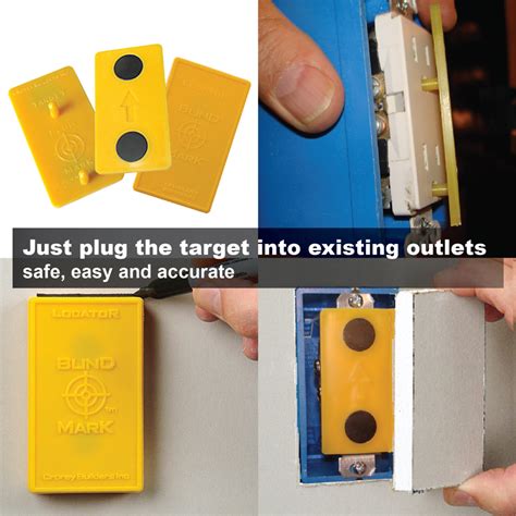 drywall magnet electricity box|drywall plug mark.